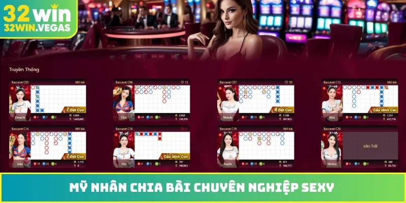 Mỹ nhân chia bài chuyên nghiệp sexy